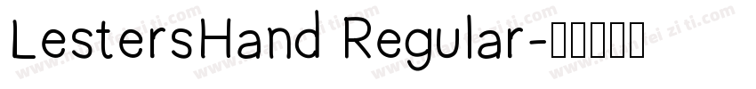 LestersHand Regular字体转换